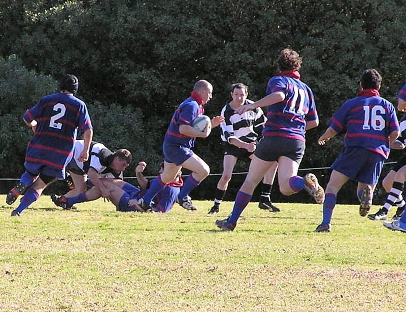 2nd XV - Justin Elder running with ball